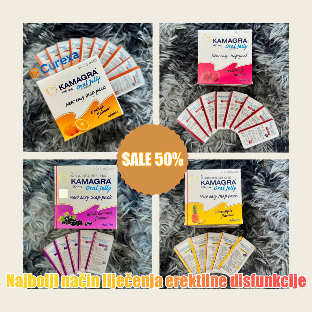 Kamagra Oral Gel 2 pakiranja, ukupno 100 mg x 100 vrećica